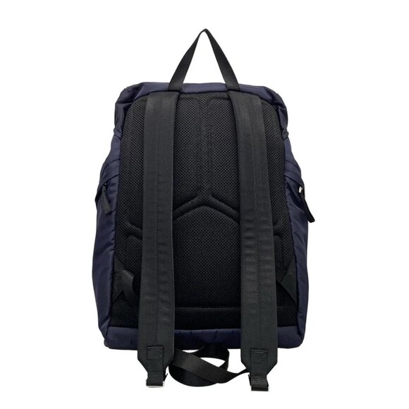 Auth PRADA Navy Black Nylon Backpack - Picture 3 of 14